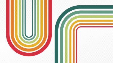 Çizgili ve çizgili soyut retro arkaplan. Vektör çizimi. Eps 10.