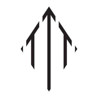 Logo T Yoğunlaştırılmış Rhombus Monogramı 3 Harf Yazı Tipi Logosu İşlemesi