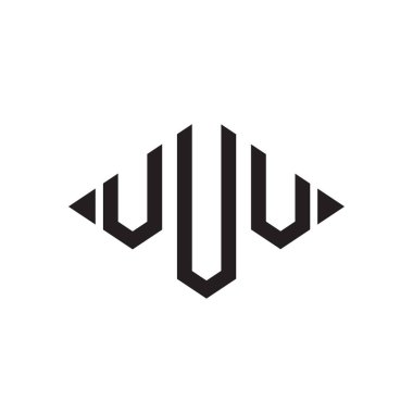 5. Logo Rhombus Genişletilmiş Monogram 3 Harf Yazı Tipi Logosu İşlemesi