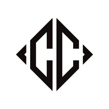 Logo C. Rhombus Monogram 2 Harf Yazı Tipi Logosu Nakış
