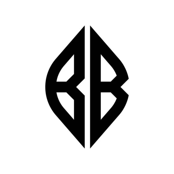 Logo B曲线Rhombus扩展字母表2字母母线字体Logo标志标志织造 — 图库矢量图片