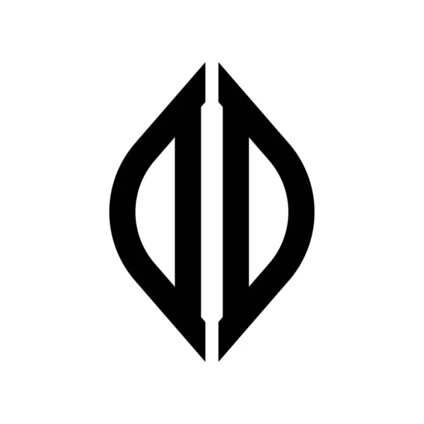 Logo Curve Rhombus Extended Monogram Letters Alphabet Font Logo Logotype - Stok Vektor