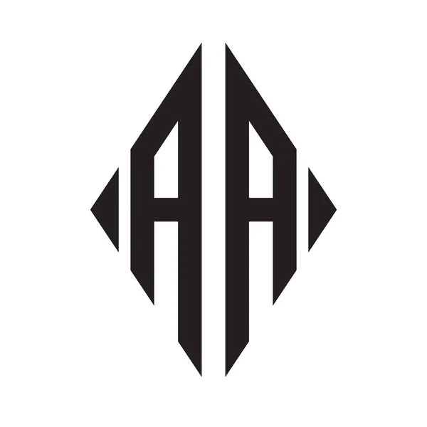 Logo Condensed Rhombus Monogram Letters Alfabet Font Logo Logotype Embroidery — Stockvector