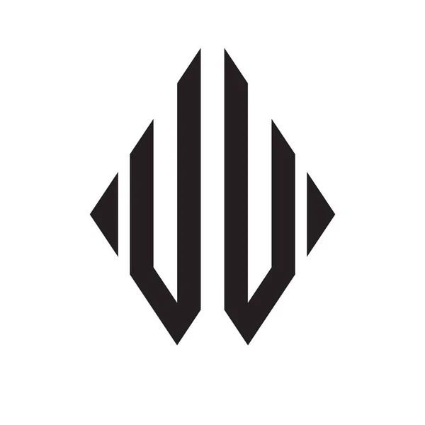 Логотип Монограма Конденсованого Ромба Літери Алфавітний Шрифт Логотип Вишивка Логотипу — стоковий вектор