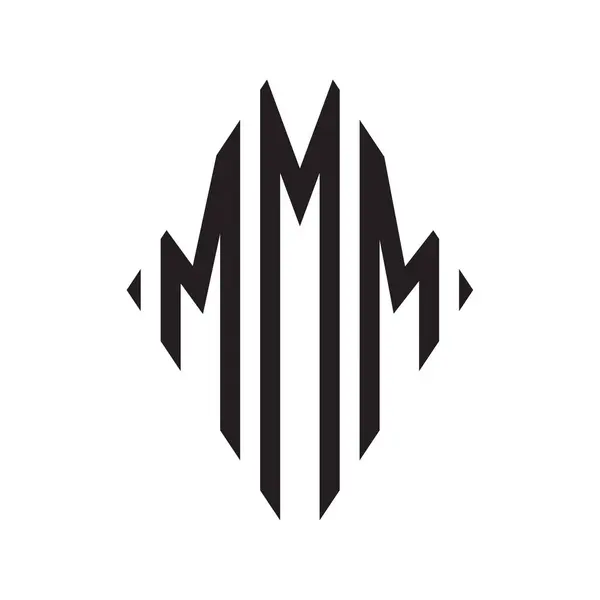Logo Condensed Rhombus Monogram Letters Alphabet Font Logo Logotype Embroidery — 图库矢量图片