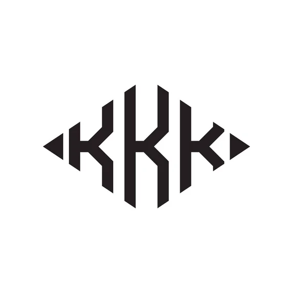 Logo Rhombus Genişletilmiş Monogram Harf Yazı Tipi Logosu Şlemesi — Stok Vektör