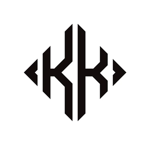 Логотип Монограмма Ромба Буквы Алфавит Логотип Шрифта Вышивка Логотипа — стоковый вектор