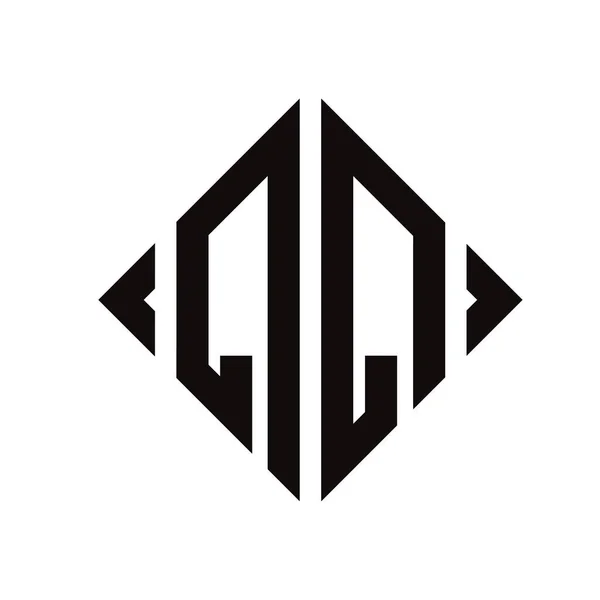 Logo Monogramme Logotype Lettres Alphabet Polices Logo Broderie — Image vectorielle