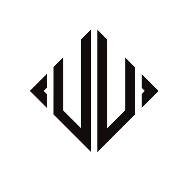 Логотип Rhombus Монограма Літери Алфавіт Шрифт Логотип Вишивка — стоковий вектор