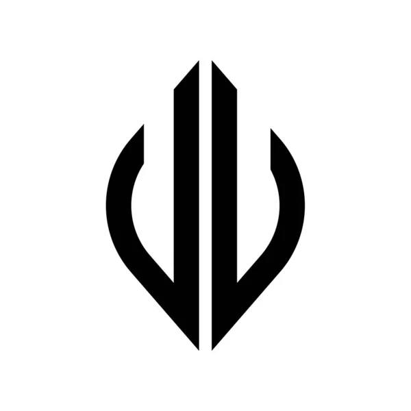 Logo Curve Rhombus Extended Monogram Litery Alfabet Czcionka Logo Identyfikator — Wektor stockowy