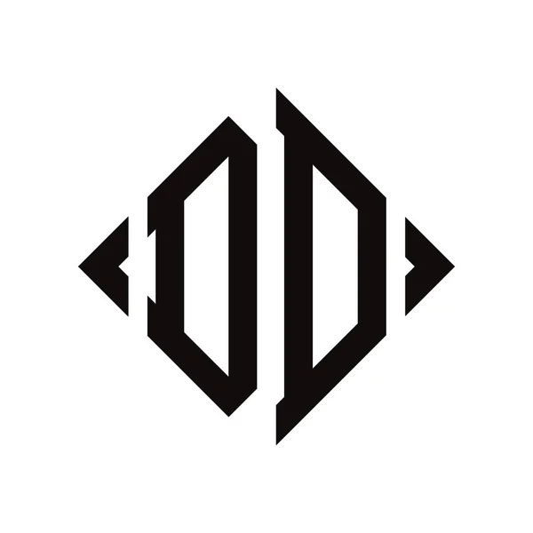 ロゴD ロンバスモノグラム 2文字アルファベットフォントロゴのロゴタイプ刺繍 ロイヤリティフリーのストックイラスト