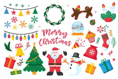 Noel Şenliği Etkinliği ve Parti Simgesi Sanat Eserleri Koleksiyonu