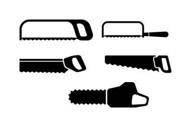 Testereli, testere, testere, testere, demir testeresi, elektrikli testere, sanat logosu vektörlü araç testeresi