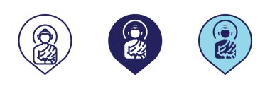 Budha Tapınağı Pin Simgesi - Navigasyon Ayarları