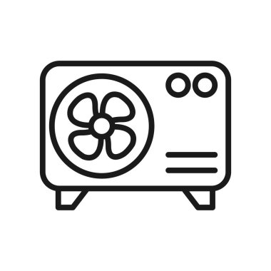 Açık hava klima kompresör ünite simgesi