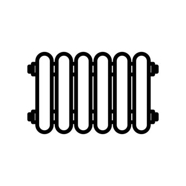 Elektrikli radyatör ısıtma simgesi