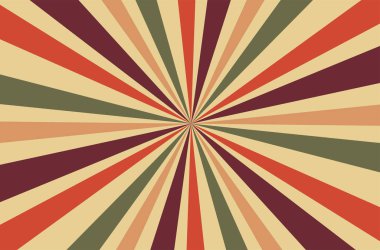 Bu klasik retro güneş patlaması tasarımı, radyal desenli, modaya uygun çizgilere sahip klasik güneş ışınlarını içerir. Posterler ve duvar kağıtları için mükemmel. Nostaljik renkleri birleştiriyor. Tuğla, şeftali ve bordo gibi..