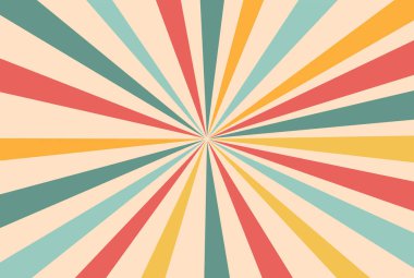 Bu klasik güneş patlaması arka planında klasik ışınlar ve retro bir komik efekt bulunur. Posterler ve çizgi roman sanatı için idealdir. Radyasyon çizgileri ve grunge dokularını dinamik ve pop sanat tarzı için birleştirir..