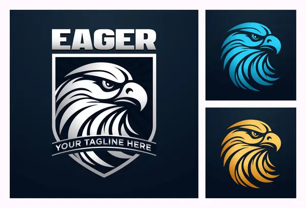 Bir Kartal ve Şahinin Güçlü Silüetini Gösteren Modern Logo Konsepti Vatanseverliği, Özgürlüğü ve İş Koruma Teşkilatını Sembolize Ediyor