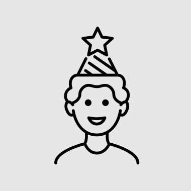 Parti Çocuğu Mutlu Yıllar Satır Simgesi