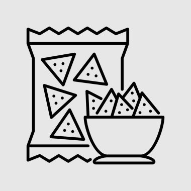 Atıştırmalık Nachos İyi ki Doğdun Satır Simgesi