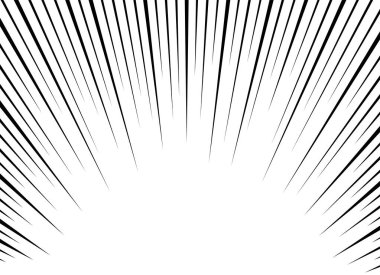 Radyal çizgiler çerçeve hız etki gösteren çizgi roman arkaplanı. Patlama anime çizgi romanı