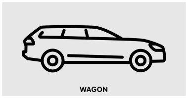 Vagon Araç Hattı Simgesi.