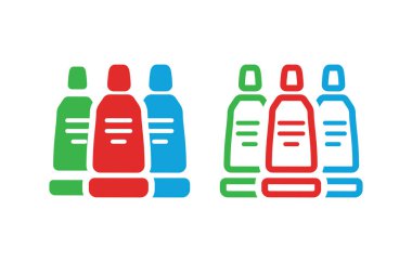 Fırça Simgesi Beyaz Arkaplanda İzole edilmiş Suluboya Tüp.