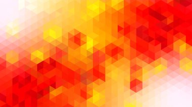 Soyut vitray efekti ve renk dokusuyla kırmızı gradyan mozaik geometrik arkaplan 