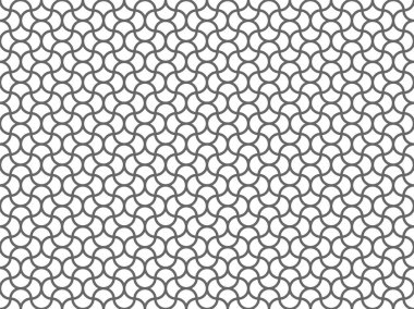 Tekrarlayan süs arkaplanı için deniztarağı motifleri ve geometrik döşeme dokusuyla zarif Art Deco deseni.