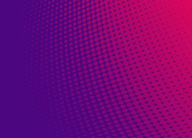 Mor YarıTonlama Arkaplanı. Yazdırma ve web sitesi şablonu için Magenta gradyan noktaları soyut desen.