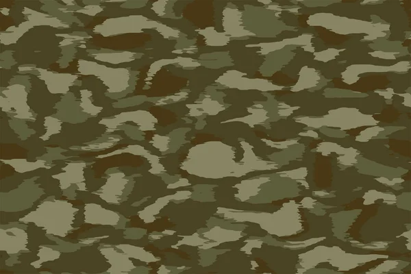 Повний Безшовний Зелений Камуфляж Текстури Вектор Військового Текстилю Використовується Футболок — стоковий вектор