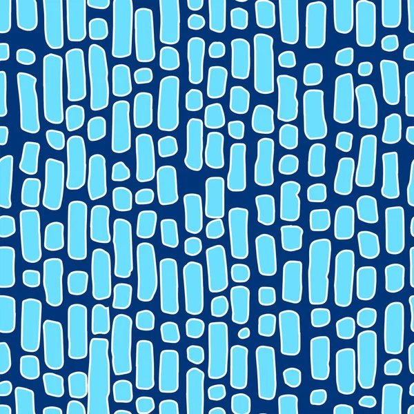 Vollständige Nahtlose Vertikale Grunge Shapes Textur Pattern Vektor Eisblaues Design — Stockvektor