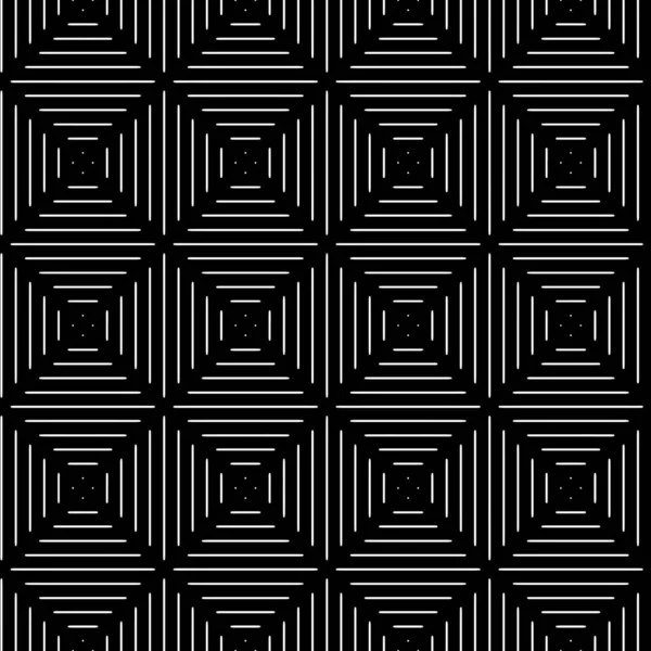 完全なシームレスな近代的な幾何学的なテクスチャパターン テキスタイルファブリックプリントと壁紙のための黒と白のライン 概要多目的モデル設計 ベクターイラスト — ストックベクタ