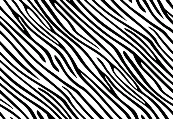 Full Seamless Zebra Tiger Pattern Textile Texture Print Vector Background — Stock Vector