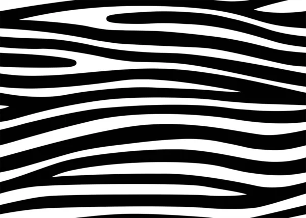 フルシームレスゼブラタイガーパターン繊維テクスチャプリント ベクトル背景 黒白デザイン用インテリア ベッドリネン ファブリック カバー ファッション 子供服 — ストックベクタ