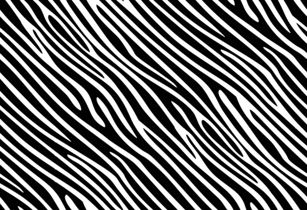 Vollständige Nahtlose Textiltextur Mit Zebra Tiger Pattern Vektor Hintergrund Schwarz — Stockvektor