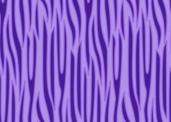 Повний Безшовний Тигр Зебра Смуги Тваринний Візерунок Шкіри Фіолетова Синя — стоковий вектор