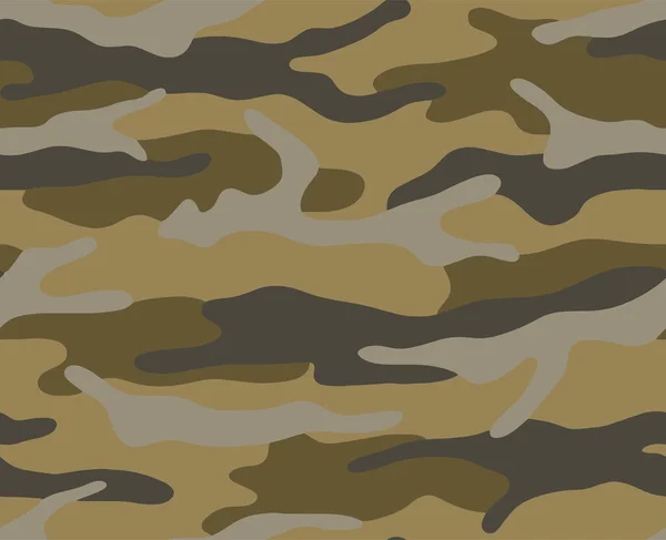 Full Seamless Camouflage Texture Skin Pattern Vector Military Textile Usable — Stock Vector