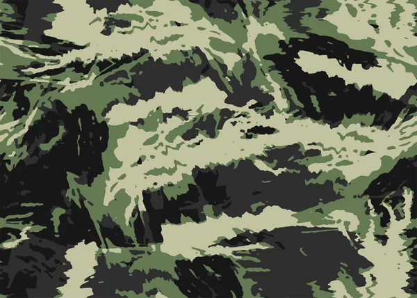 Full Sömlös Abstrakt Militär Kamouflage Hud Mönster Vektor För Inredning — Stock vektor