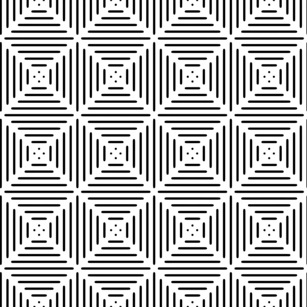 Modèle Texture Géométrique Moderne Sans Couture Complète Lignes Noires Blanches — Image vectorielle