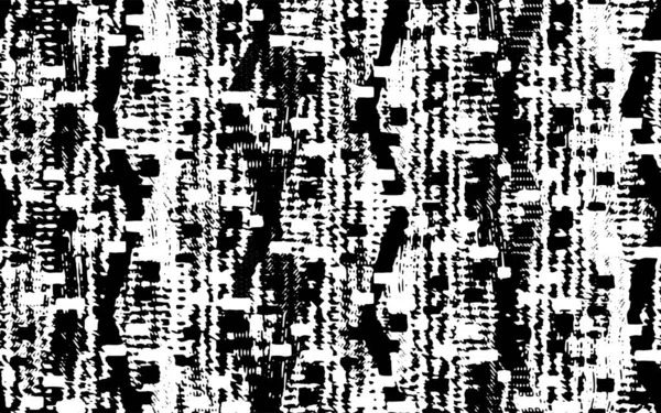 Повний Безшовний Вектор Текстури Чорно Білого Лиха Прикраси Дизайн Текстильного — стоковий вектор