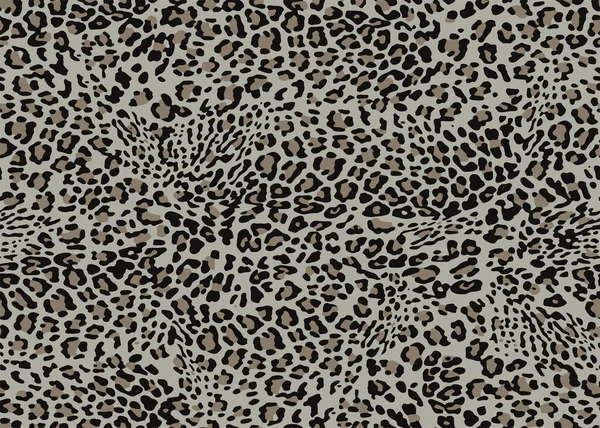 Full Seamless Leopard Cheetah Texture Animal Skin Pattern Textile Fabric — Stock Vector