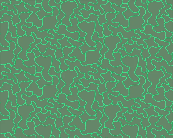 Volledige Naadloze Groene Camouflage Textuur Patroon Vector Militaire Textielprint Leger — Stockvector