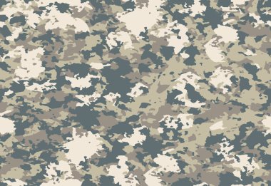 Askeri tekstil için tam kusursuz kamuflaj dokusu deri modeli vektörü. Ceket Pantolonu, Gömlek ve Şort için kullanılabilir. Kumaş baskısı ve duvar kağıdı avlamak için ordu kamuflaj tasarımı. 