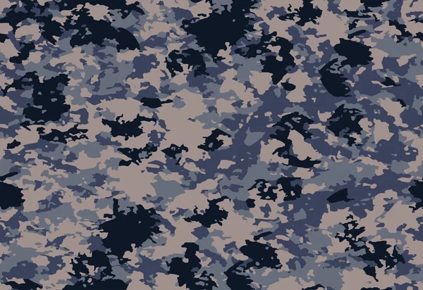 Vector Patrón Textura Camuflaje Sin Costuras Completo Para Textiles Militares — Vector de stock