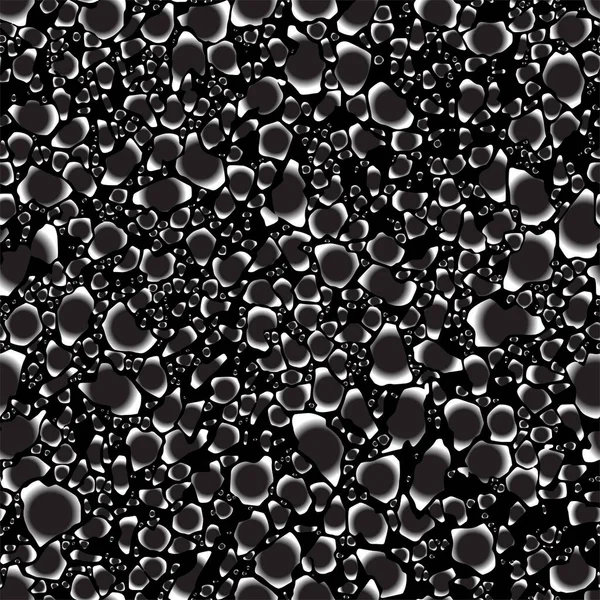 Volledig Naadloos Abstract Textuurpatroon Monochrome Vector Zwart Witte Jurk Stof — Stockvector