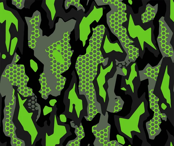 Plný Hladký Zelený Maskovací Vektor Pro Vojenský Textil Použitelné Pro Royalty Free Stock Ilustrace
