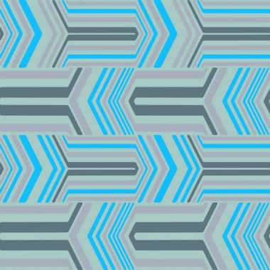 Full seamless geometric shapes pattern vector for decoration. Blue gray texture design for textile fabric print. For fashion and home design.