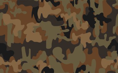 Askeri tekstil için tam kusursuz kamuflaj dokusu deri modeli vektörü. Ceket Pantolonu, Gömlek ve Şort için kullanılabilir. Kumaş baskısı ve duvar kağıdı avlamak için ordu kamuflaj tasarımı. 